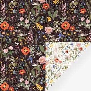 Double Sided Wrapping Paper - Wild Flowers - Botanica Paper Co. - Wild Lark