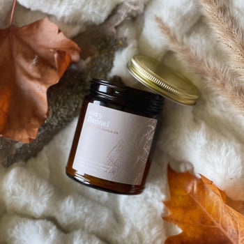 SALE! Cozy Flannel Soy Candle -  - Lakebound Candle Co. - Wild Lark