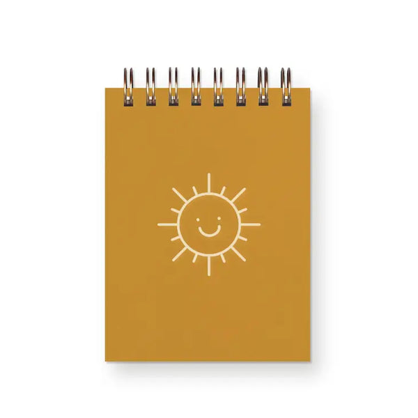 Mini Jotter Notebook - Smiling Sunshine | Saffron - Ruff House Print Shop - Wild Lark