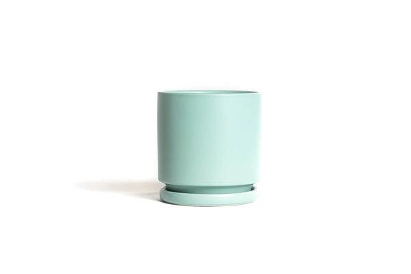 10.5" Gemstone Pot - with Water Saucer - Sea Glass - Momma Pots - Wild Lark