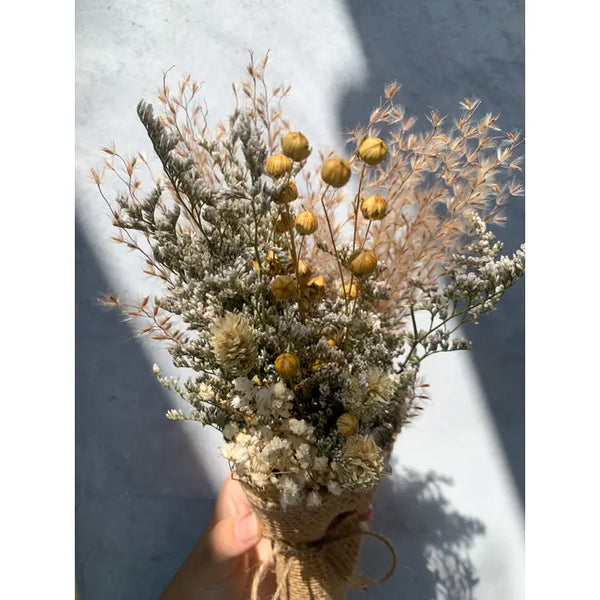 Dried Flowers Burlap Bouquet -  - Wildflower Co. - Wild Lark