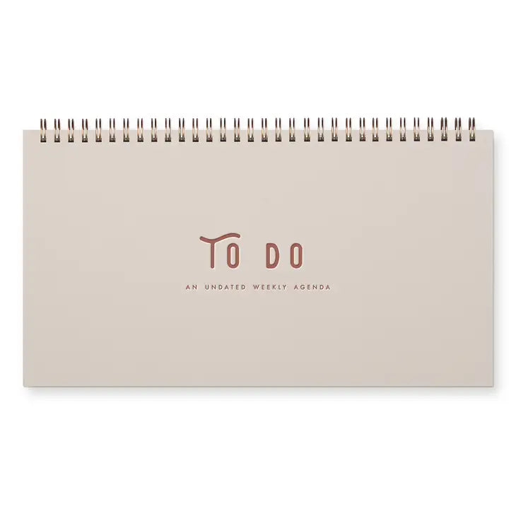 To Do Simple Undated Weekly Planner - Morning Fog - Ruff House Print Shop - Wild Lark