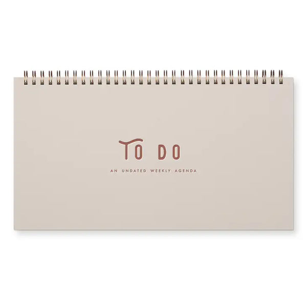 To Do Simple Undated Weekly Planner -  - Ruff House Print Shop - Wild Lark