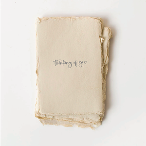 "Thinking of You" Handmade Paper Card -  - Paper Baristas - Wild Lark
