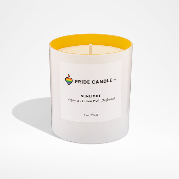 SALE! Pride 9oz Candle - Sunlight - Pride Candle Company - Wild Lark
