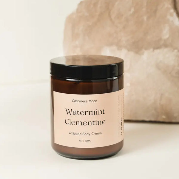 Whipped Body Cream 8oz - Watermint Clementine - Cashmere Moon - Wild Lark