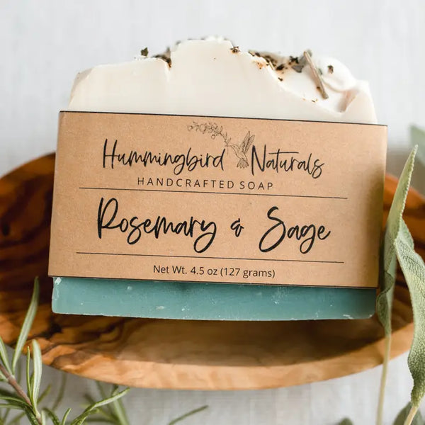 Soap - Rosemary & Sage - Hummingbird Naturals LLC - Wild Lark