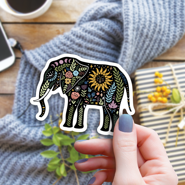 Floral Magic Stickers - Wildly Enough - Elephant - Wildly Enough - Wild Lark