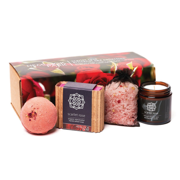 SALE! Scarlet Rose Artisanal Spa Gift Box -  - Hemlock Park - Wild Lark