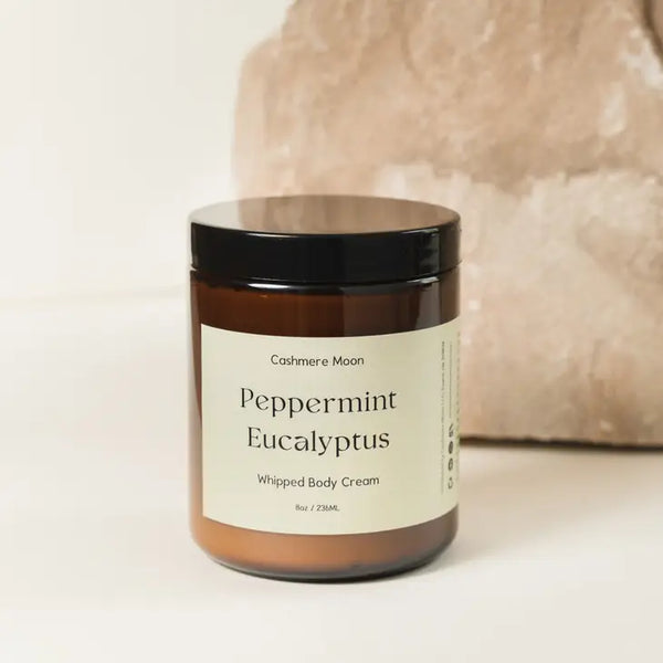 Whipped Body Cream 8oz - Peppermint Eucalyptus - Cashmere Moon - Wild Lark