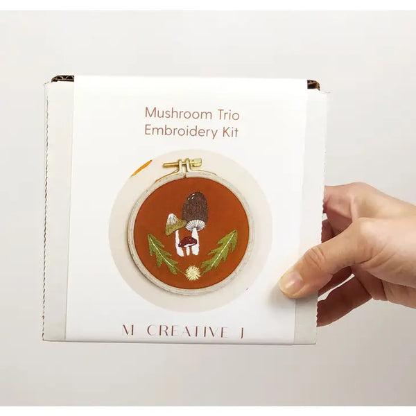 Mushroom Trio Embroidery Kit -  - MCreativeJ - Wild Lark