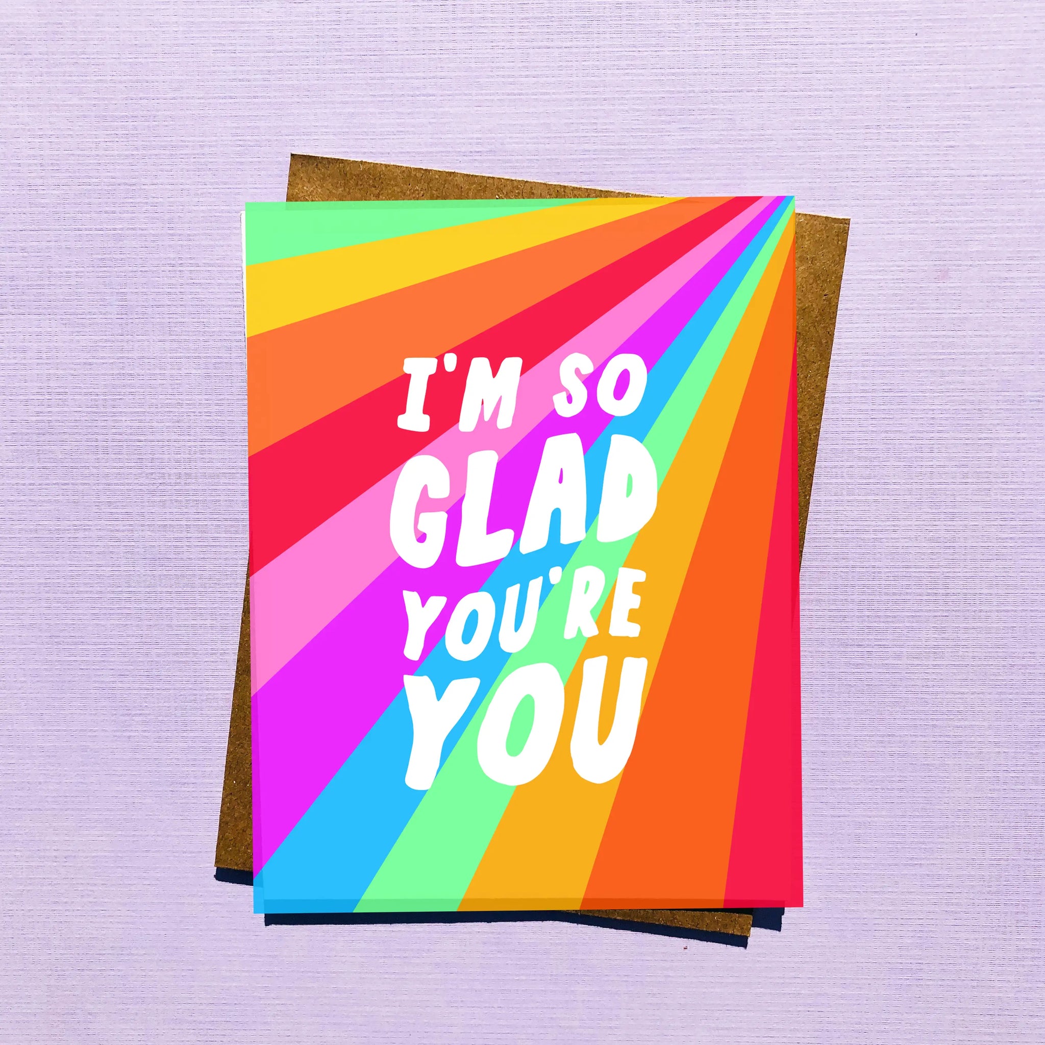 "I'm so glad you're you" Card -  - Top Hat and Monocle - Wild Lark