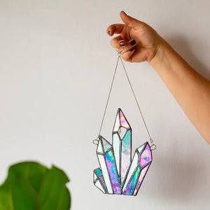 Stained Glass Crystal Hanging - Cosmic & Cool -  - Lost and Found Design - Wild Lark
