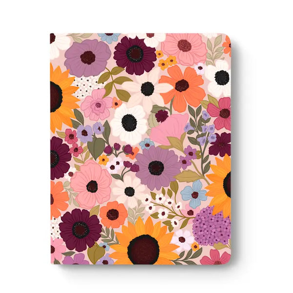 Layflat Lined Journal Notebook (8.5" x 11") - Rainbow Garden - Elyse Breanne Design - Wild Lark