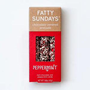 SALE! Peppermint Chocolate Covered Pretzels -  - Fatty Sundays - Wild Lark