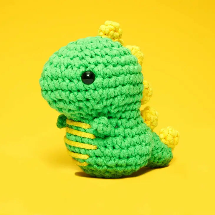 Beginner Crochet Kit - Fred the Dinosaur - Woobles - Wild Lark