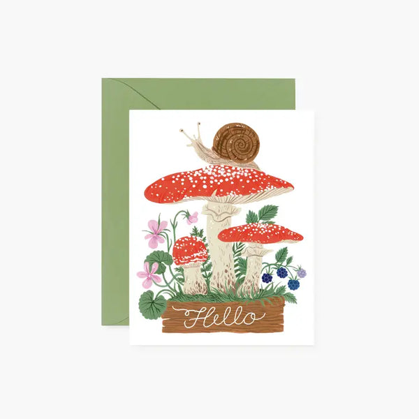Birthday Card - Hello Snail - Botanica Paper Co. - Wild Lark