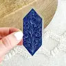 Vinyl Stickers - Elyse B. Design - Geometric Blue Floral Diamond - Elyse Breanne Design - Wild Lark