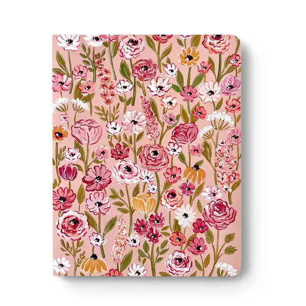 Layflat Lined Journal Notebook (8.5" x 11") - Raspberry Rosé - Elyse Breanne Design - Wild Lark