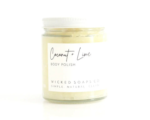 SALE! Coconut + Lime Body Polish -  - Wicked Soaps Co. - Wild Lark
