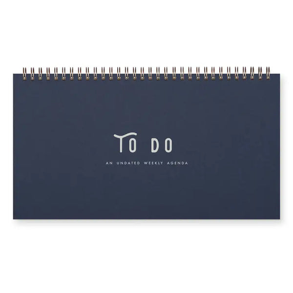 To Do Simple Undated Weekly Planner - Deep Blue - Ruff House Print Shop - Wild Lark