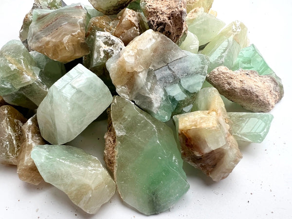 Raw Semi-Precious Stones - Emerald Calcite - Sea Gypsy California - Wild Lark