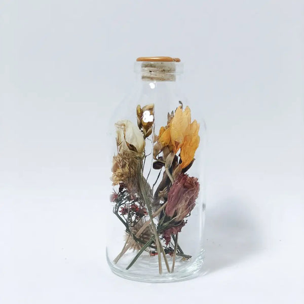 Dried Florals in Glass -  - Field Of Hope - Wild Lark