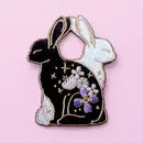 Glitter Punk Iron On Patches - Floral Rabbits Iron-On Patch - Glitter Punk - Wild Lark