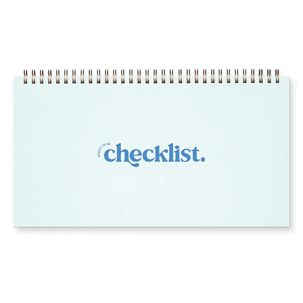 Weekly To-Do Checklist Planner - Ocean Mist - Ruff House Print Shop - Wild Lark