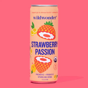 Strawberry Passion Sparkling Prebiotic + Probiotic Drink -  - wildwonder - Wild Lark