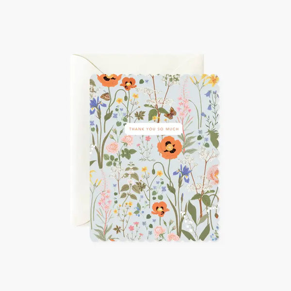 Thank You Card - Wild Flowers - Botanica Paper Co. - Wild Lark