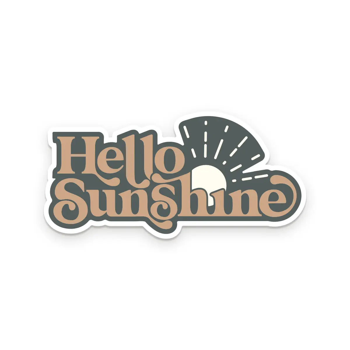 Hello Sunshine Sticker -  - Ruff House Print Shop - Wild Lark