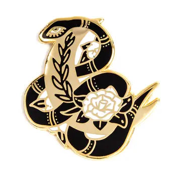 Enamel Pins - Floral Snake - These Are Things - Wild Lark
