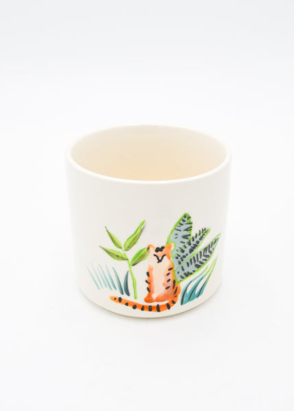 Tiger White Pot -  - Pots and Vases - Wild Lark