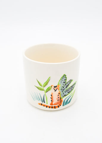 Tiger White Pot -  - Pots and Vases - Wild Lark