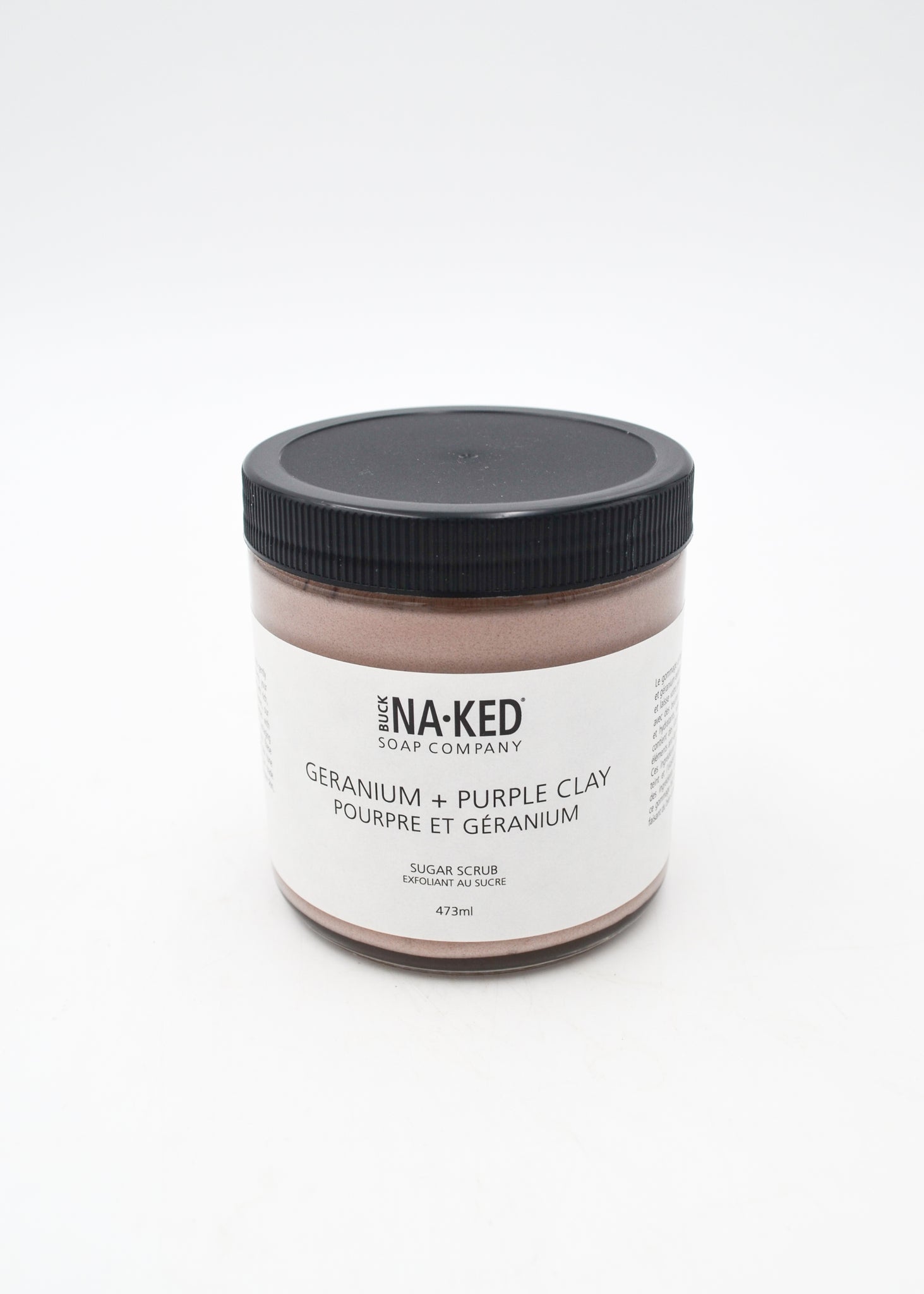 Geranium + Purple Clay Sugar Scrub -  - Buck Naked Soap Company - Wild Lark
