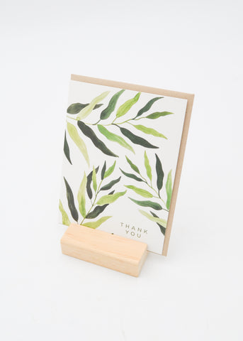 "Thank You" Card - Plants and Leaves -  - Sketchy Notions - Wild Lark