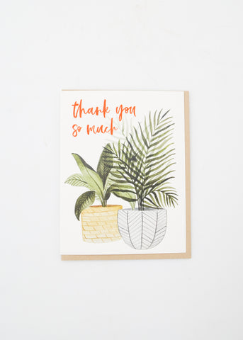 "Thank You So Much" Card - Plants -  - Sketchy Notions - Wild Lark
