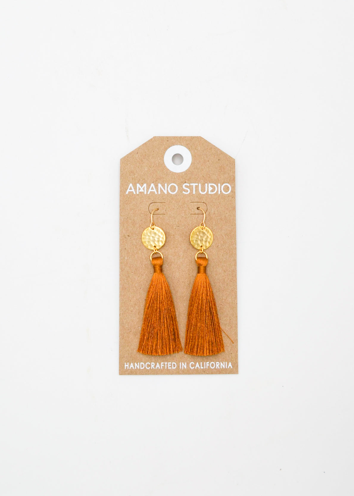 Amano Studio - Gold + Orange Tassels Earrings -  - Amano Studio - Wild Lark