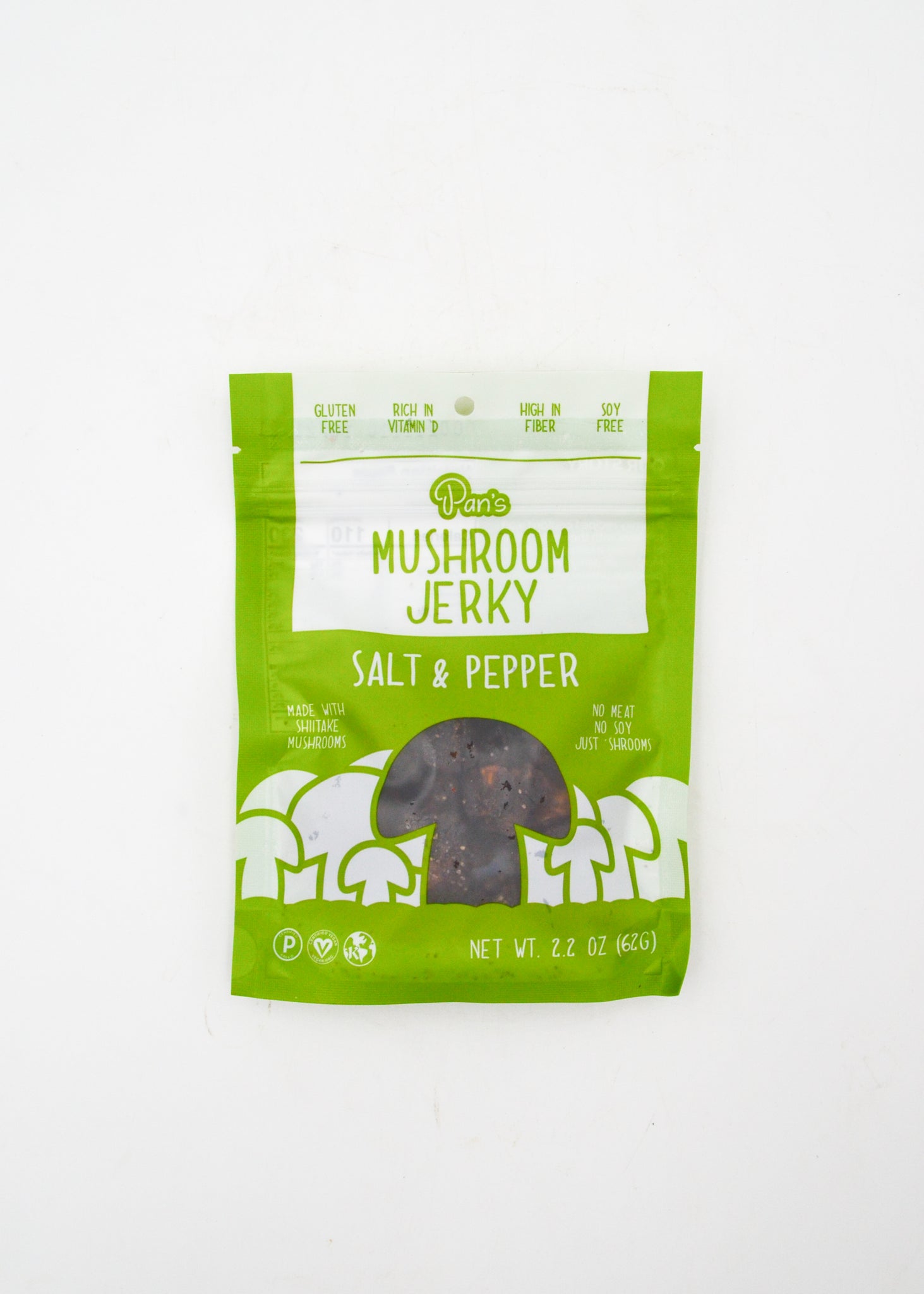 Pan's Mushroom Jerky: Salt + Pepper -  - Pan's Mushroom Jerky - Wild Lark