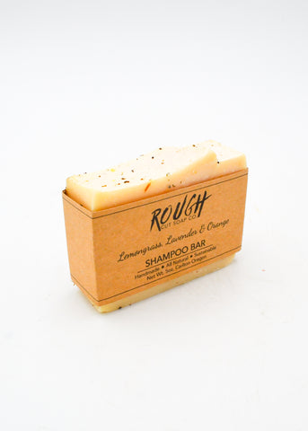 Handmade Rough Cut Soap Shampoo Bars (2 scents) - Lemongrass + Lavender + Orange - Rough Cut Soaps & Sundries - Wild Lark