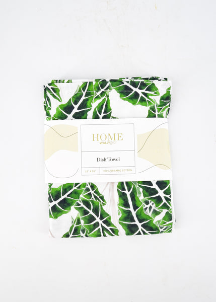 Plant Print Dish Towels - Alocasia - WallyGro - Wild Lark