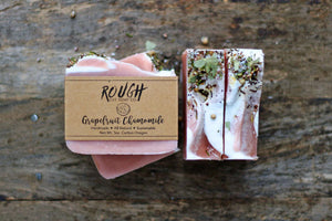 Handmade Rough Cut Soap Bars - Fruity + Floral Scents - Grapefruit Chamomile - Rough Cut Soaps & Sundries - Wild Lark