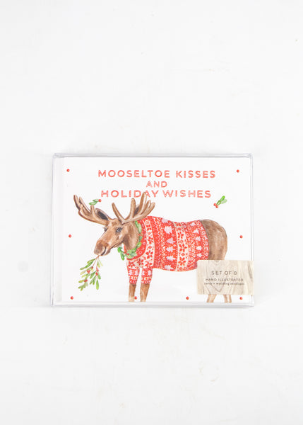 Set of 8 Christmas Moose Cards -  - Lana's Shop - Wild Lark
