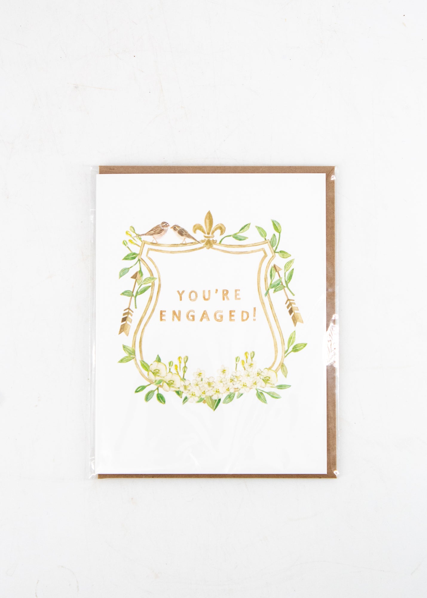 "You're Engaged!" Flowers Card -  - Lana's Shop - Wild Lark