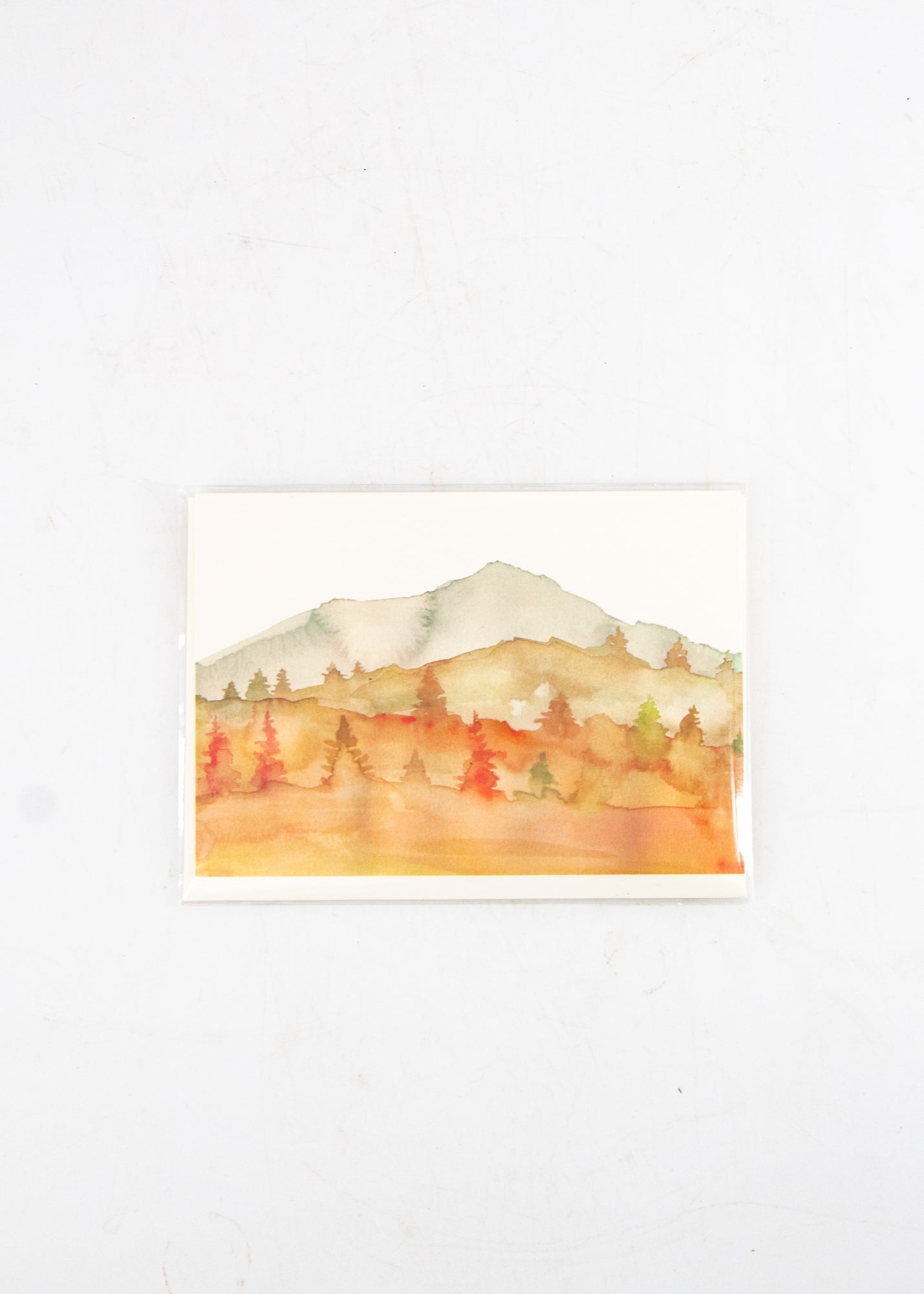 Autumn Mountains Watercolor Card (small) -  - Lana's Shop - Wild Lark