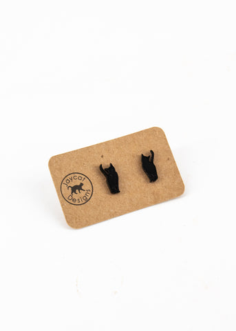 Black Cat Earrings -  - Jaycat Designs - Wild Lark