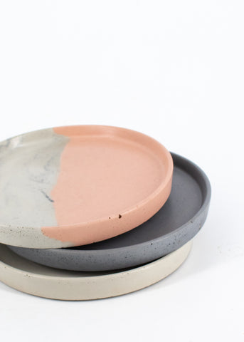 SALE! 6" Concrete Saucers (3 Colors Available) -  - Cord + Iron - Wild Lark