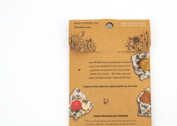 Bee's Wrap - Explorer Pack Butterfly Print -  - Bee's Wrap - Wild Lark