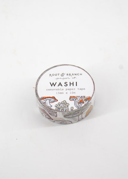 Washi Paper Tape (4 Prints Available) - Mushrooms - Root & Branch Paper Co. - Wild Lark